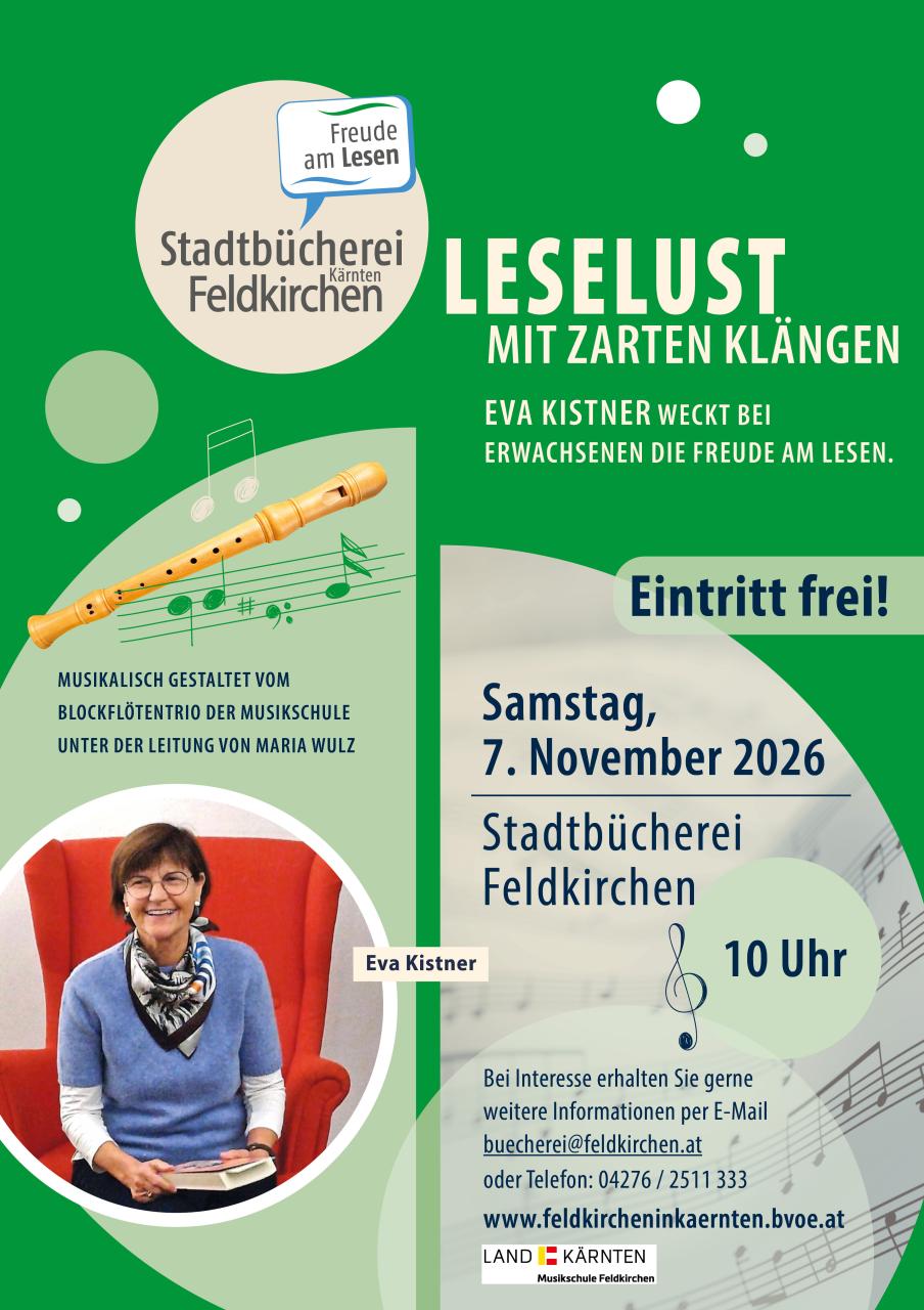 Leselust mit Zarten Klängen 7.11.2026