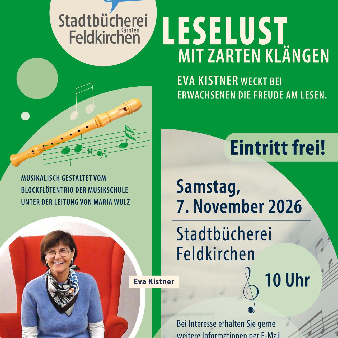 Leselust mit Zarten Klängen 7.11.2026